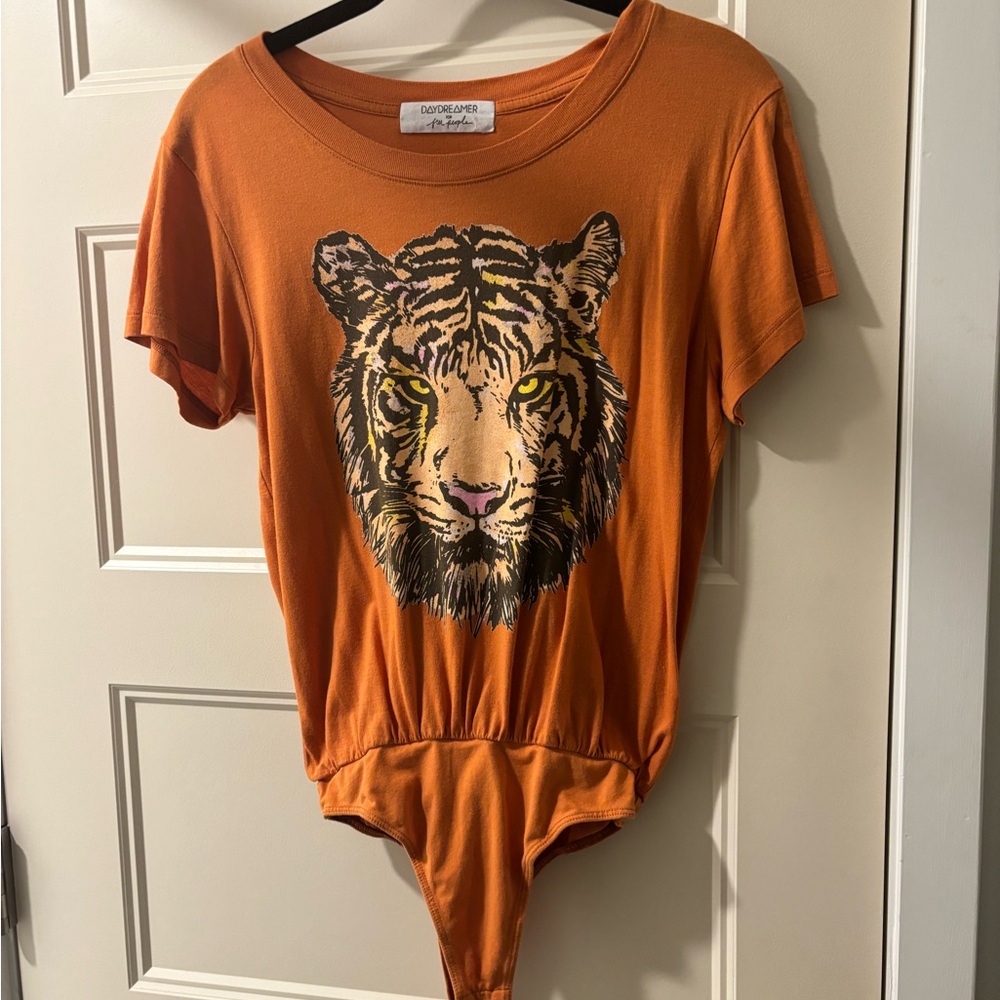 Daydreamer for Free People Tiger Graphic Bodysuit